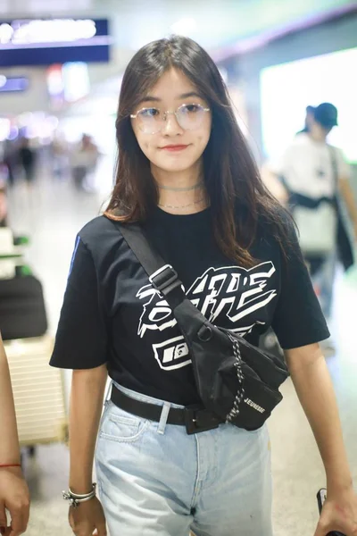 Çin Chengdu Havaalanı Jelly Lin Yun — Stok fotoğraf