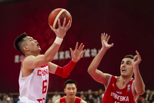 CHINA CHINESE JIANGSU SUZHOU KUNSHAN HOMBRES BASKETBALL CROATIA — Foto de Stock