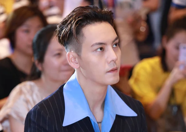 Chinese actor and model Wang Hedi attends a campaign for luxury