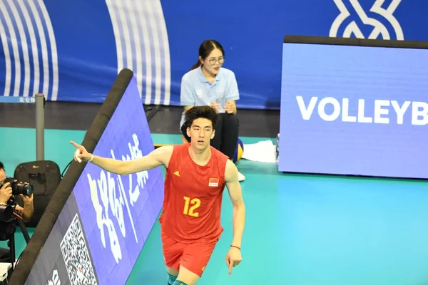 Çin Çin Findland Olimpiyatları Erkekler Volleball Elemeleri — Stok fotoğraf