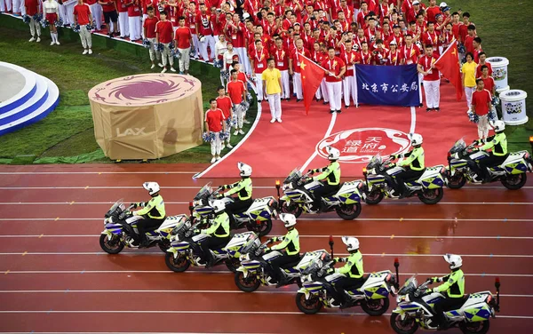 中国四川成都警察消防比赛香港 — 图库照片
