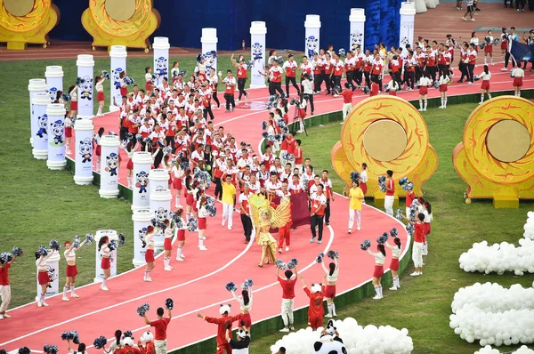 China Chinese Sichuan Chengdu politie Fire games Hong Kong — Stockfoto