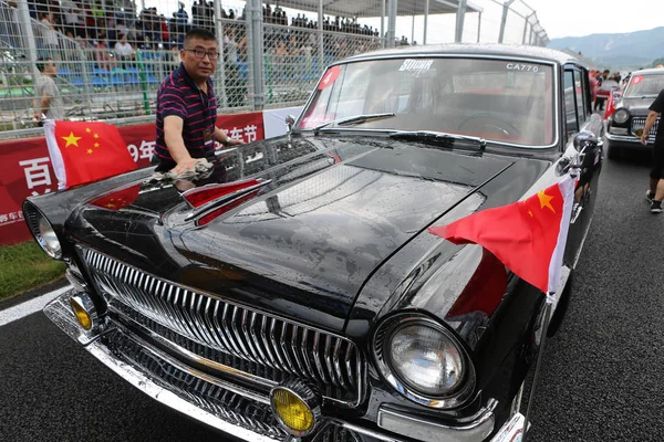 Çin Çin Hebei Qinhuangdao Araba Yarışı Şampiyonası Han Han — Stok fotoğraf