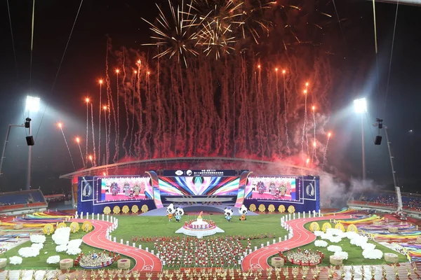 Kina kinesiska Sichuan Chengdu polisen Fire Games Hong Kong — Stockfoto