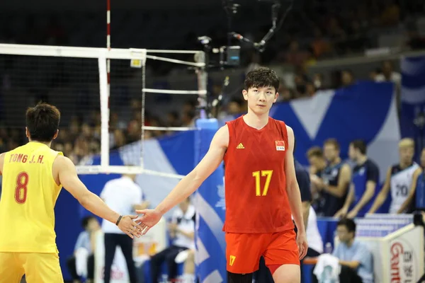 CHINA FINDLAND OLYMPICS HOMBRES VOLLEBALL QUALIFICATION —  Fotos de Stock