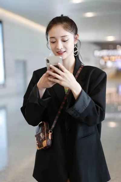 Kina Shanghai flygplats Zhou Jieqiong — Stockfoto