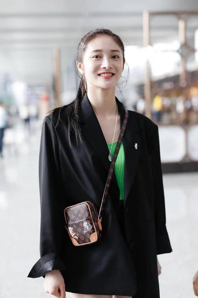 Kina Shanghai flygplats Zhou Jieqiong — Stockfoto