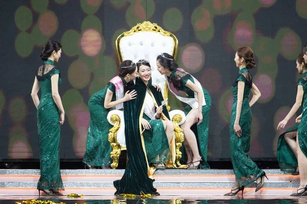 Chiny 2019 Miss Macau Pegeant — Zdjęcie stockowe