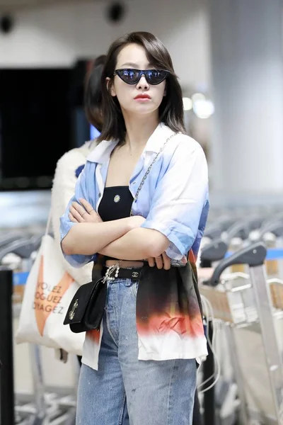 Kína Peking repülőtér Victoria Song Qian — Stock Fotó