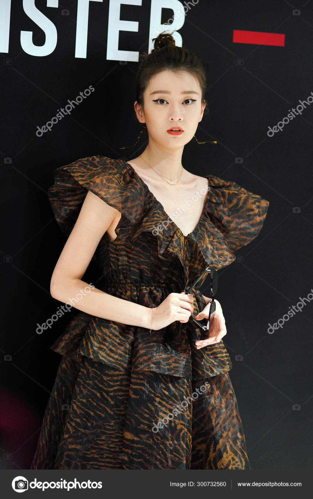 Chinese Actress Qiao Xin Also Known Bridgette Qiao Attends Fendi