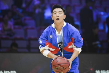 CHINA CHINESE BEIJING BASKETBALL CELEBRITY SINGER VARIETY SHOW clipart
