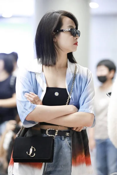 Kína Peking repülőtér Victoria Song Qian — Stock Fotó