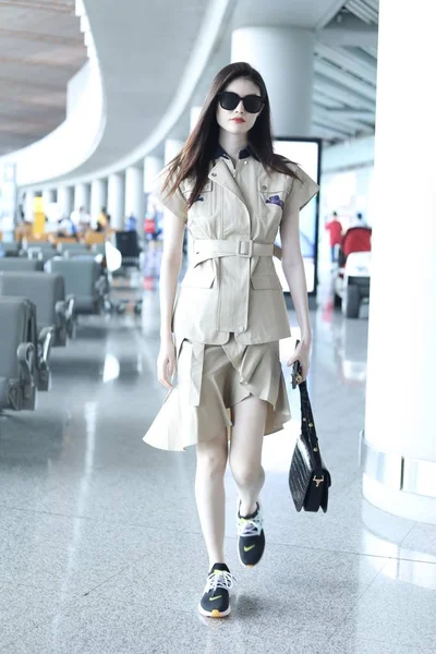 CHINA BEIJING AIRPORT LAREINA HE SUI — Stock Photo, Image