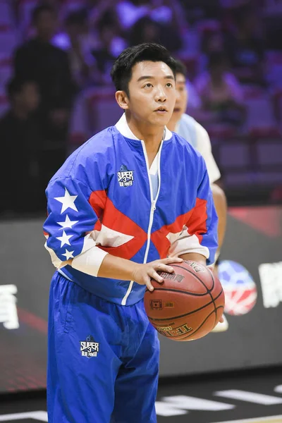 CHINA CHINESE BEIJING BASKETBALL CELEBRITY SINGER VARIETY SHOW — Stock Photo, Image