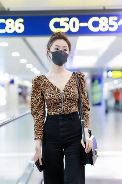 Chiny Shanghai Airport Crystal Zhang Tian'Ai — Zdjęcie stockowe