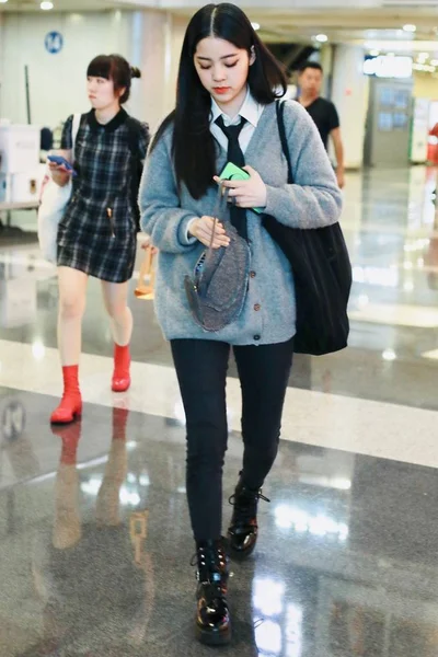 CINA PECHINO AEROPORTO OUYANG NANA — Foto Stock