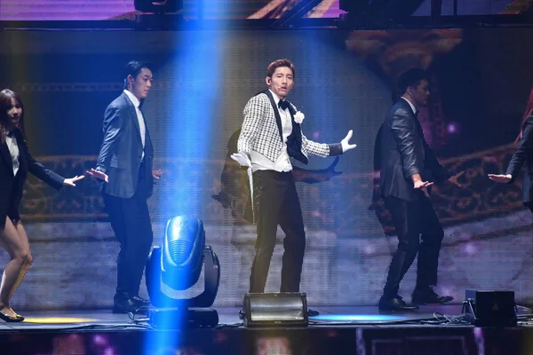 Dupla Pop Sul Coreana Tvxq Apresenta Durante Seu Show Circle — Fotografia de Stock