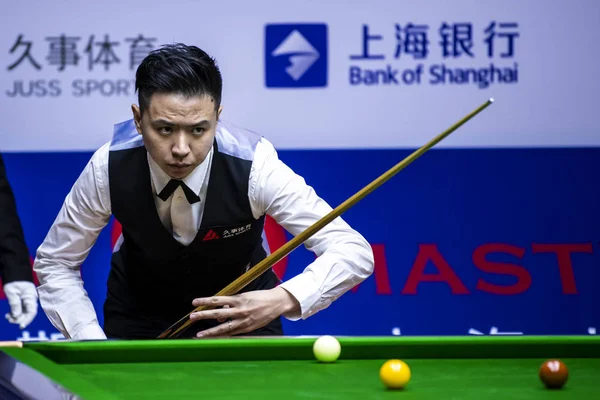 Imagem Jogador Snooker Profissional Chinês Xiao Guodong Frist 2019 Snooker — Fotografia de Stock
