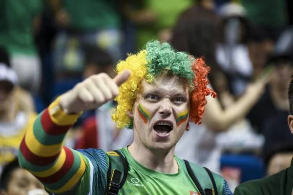 Lithuanian Fans Cheer Lithuania Team First Group 2019 Fiba Basketball — Stock Photo, Image