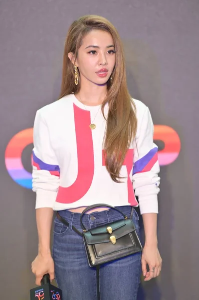 台湾の歌手ジョリン ツァイが 2019年9月8日に中国 上海で開催されるアメリカのファッションブランド ギャップ 50周年記念プロモーションイベントに出席 — ストック写真