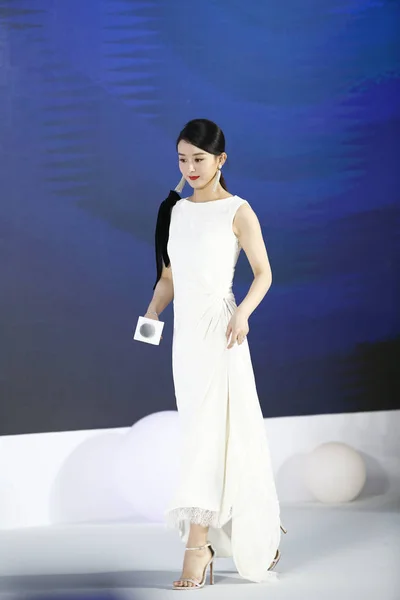 Китайська Актриса Чжао Liying Також Відомий Zanilia Чжао Відвідує Рекламний — стокове фото