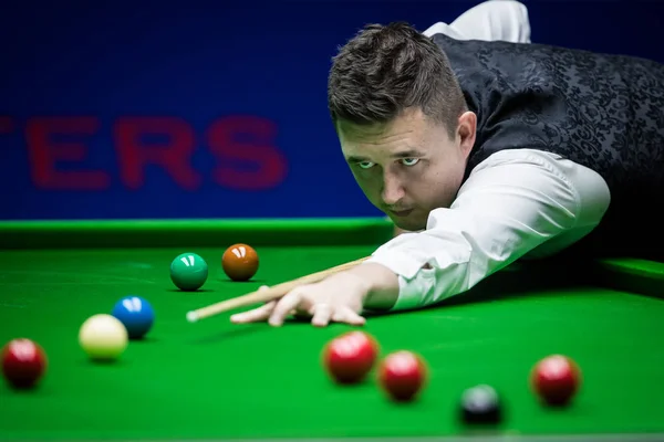 Kyren Wilson England Plays Shot Xiao Guodong China Second 2019 — Stock Photo, Image