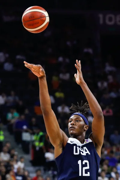 Myles Turner Los Dispara Durante Quinta Octava Ronda Clasificación Contra — Foto de Stock