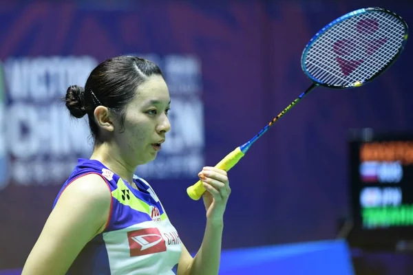 Japanese Professional Badminton Player Sayaka Takahashi Competes Russian Professional Badminton — ストック写真