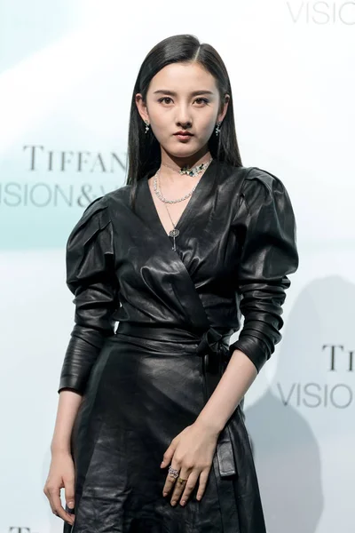 2019 Chinese Actress Song Zuer Lareina Song Attends Tiffany Promotional — 스톡 사진