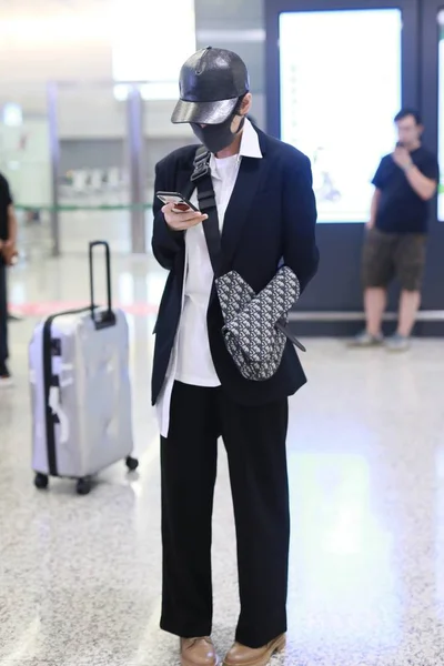 Chinese Actress Singer Model Zhang Xinyu Viann Zhang Arrives Shanghai — ストック写真