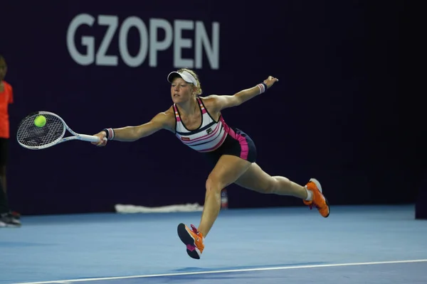 Alman Profesyonel Tenisçi Laura Siegemund Eylül 2019 Guangzhou Şehrinin Guangzhou — Stok fotoğraf