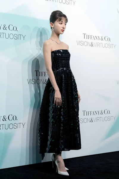 Die Chinesische Schauspielerin Jinyan Nimmt August 2019 Der Tiffany Werbeveranstaltung — Stockfoto