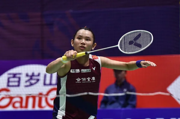 Taiwanese Professional Badminton Player Tai Tzu Ying Competes Spanish Professional — ストック写真