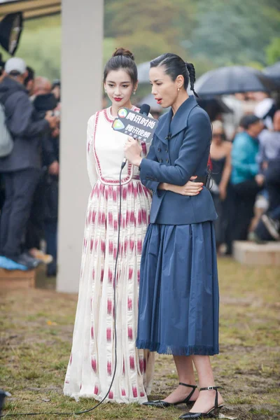Hong Kong Actress Angelababy Attends Christian Dior Womenswear Spring Summer — Stock Photo, Image