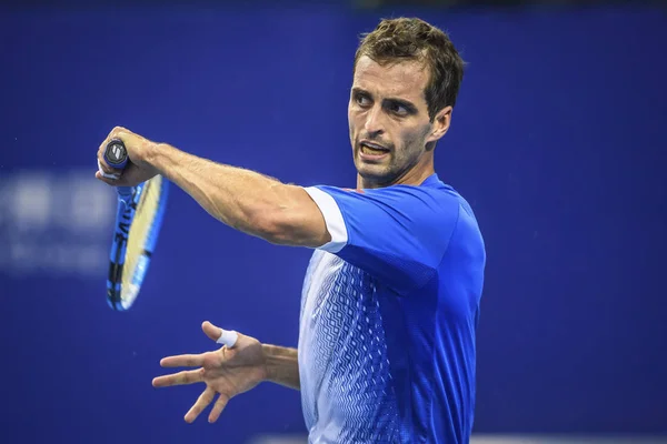 Spanish Professional Tennis Player Albert Ramos Vinolas Competes Serbian Professional — Φωτογραφία Αρχείου