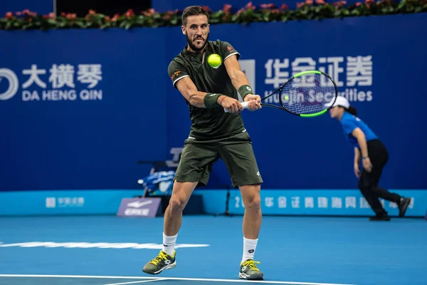 Bosnian Professional Tennis Player Damir Dzumhur Competes French Professional Tennis — ストック写真