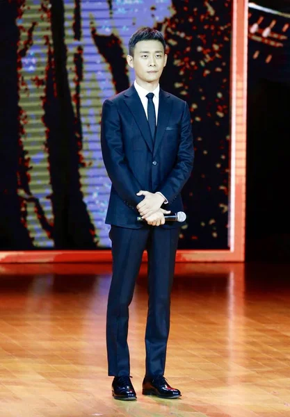 Actor Chino Zhang Aparece Estreno Película People Country Que Produce — Foto de Stock