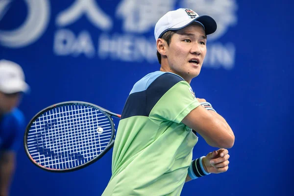 Tenista Profissional Sul Coreano Kwon Soon Woo Compete Contra Tenista — Fotografia de Stock