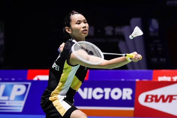 Китай Отримує Півфіналі Жіночого Синглу Victor China Open 2019 Місті — стокове фото