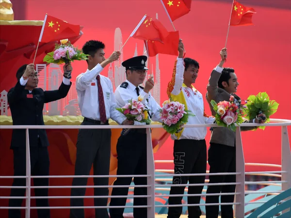 Wong Cho Lam Rechts Hong Kong Entertainer Verschijnt One Country — Stockfoto