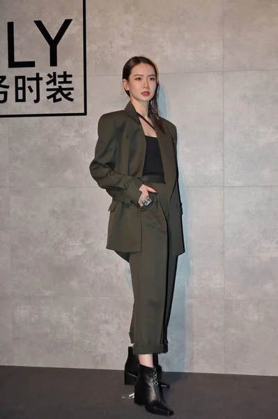 Wei Kínai Énekes Színésznő Akit Stephy Ként Ismernek Megjelenik Shanghai — Stock Fotó