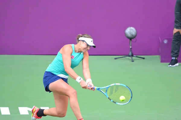 Sveçli Profesyonel Tenisçi Rebecca Peterson Tianjin Open 2019 Ilk Turunda — Stok fotoğraf