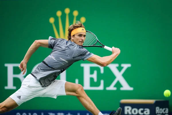 Der Deutsche Tennisprofi Alexander Zverev Tritt Der Zweiten Runde Des — Stockfoto