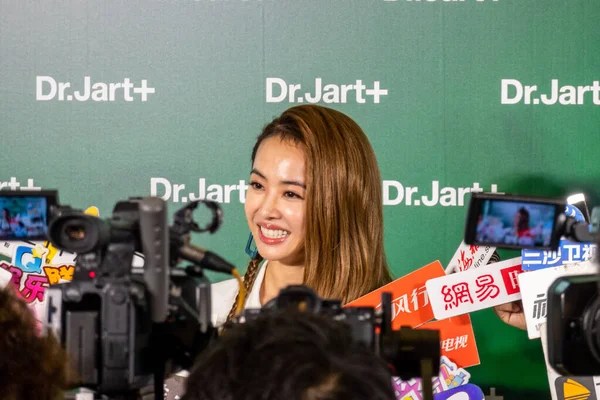 Taiwanesische Sängerin Songwriterin Tänzerin Schauspielerin Und Geschäftsfrau Jolin Tsai Zeigt — Stockfoto