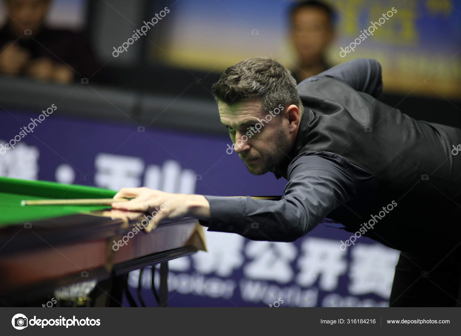 Mark Selby England Plays Shot Noppon Saengkham Thailand Second 2019