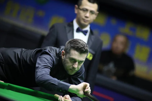 Mark Selby England Plays Shot Noppon Saengkham Thailand Second 2019 — стокове фото