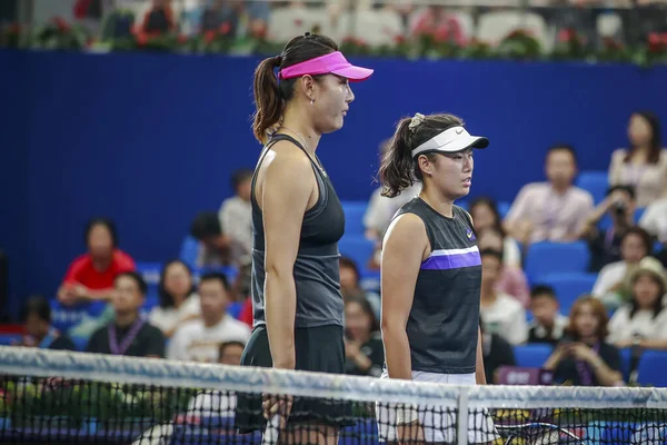 Chinese Professional Tennis Players Duan Yingying Yang Zhaoxuan Compete Ukrainian — Stock Photo, Image