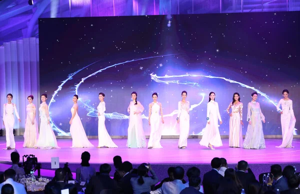 Čína Čínská Peking Phoenix Televize Krása Pageant 2019 — Stock fotografie