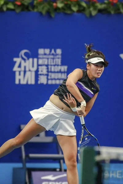 Chinese Professionele Tennisspelers Duan Yingying Yang Zhaoxuan Strijden Tegen Oekraïense — Stockfoto