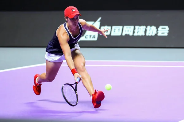 Avustralyalı Profesyonel Tenisçi Ashleigh Barty Ekim 2019 Tarihinde Çin Guangdong — Stok fotoğraf